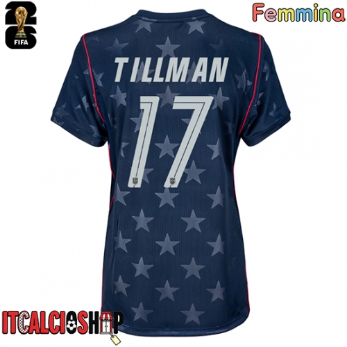 Stati Uniti Malik Tillman #17 Seconda Maglia Femmina Mondiali 2026 Manica Corta